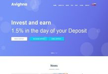 Avighna отзывы и обзор avighna.website, бонус 10%, защита вкладов, доход до 1,5% в сутки